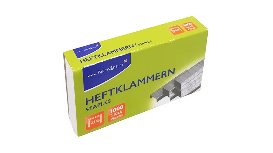 PAPERZONE Heftklammern  23/8 1000 Stück