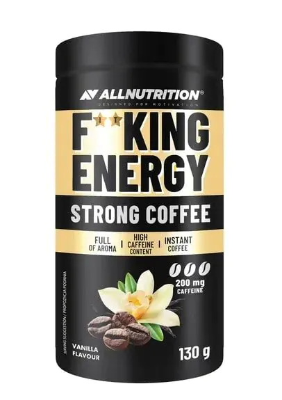 Allnutrition Fitking Energy Strong Coffee Vanilla - στιγμιαίος καφές 130 γρ.