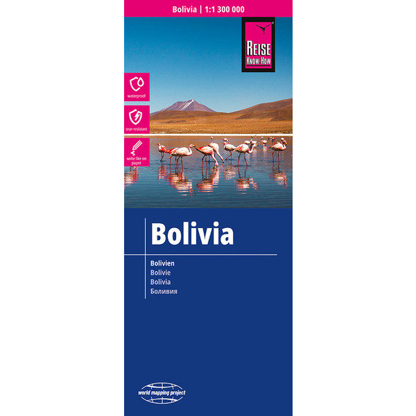 Reise Know-How Landkarte Bolivien / Bolivia 1:1.300.000 - Straßenkarte
