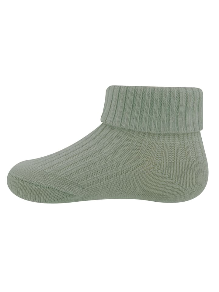 ewers 3er-Set Socken Rippe/Umschlag in marine-schilf-beige günstig kaufen