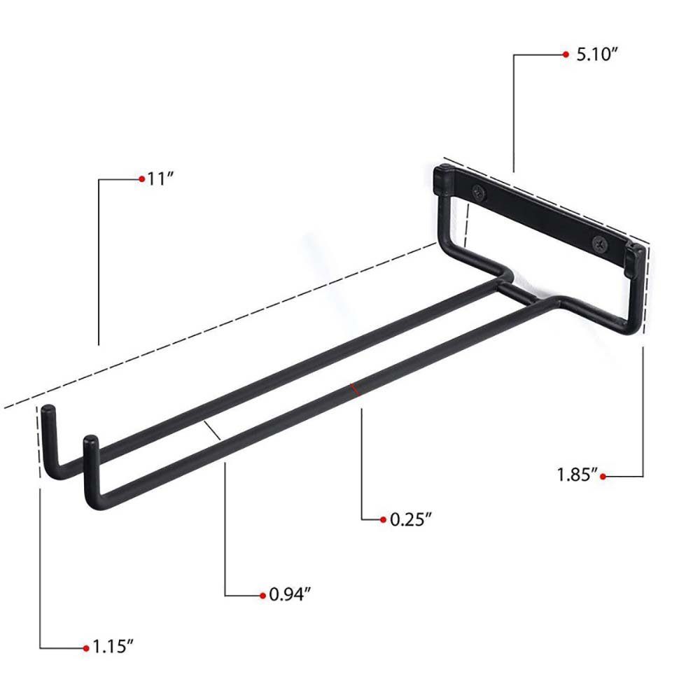 DRSEON Gläserhalter Weinglashalter Gläserhalter zum Aufhängen Metall 2 Stück, 2-tlg.