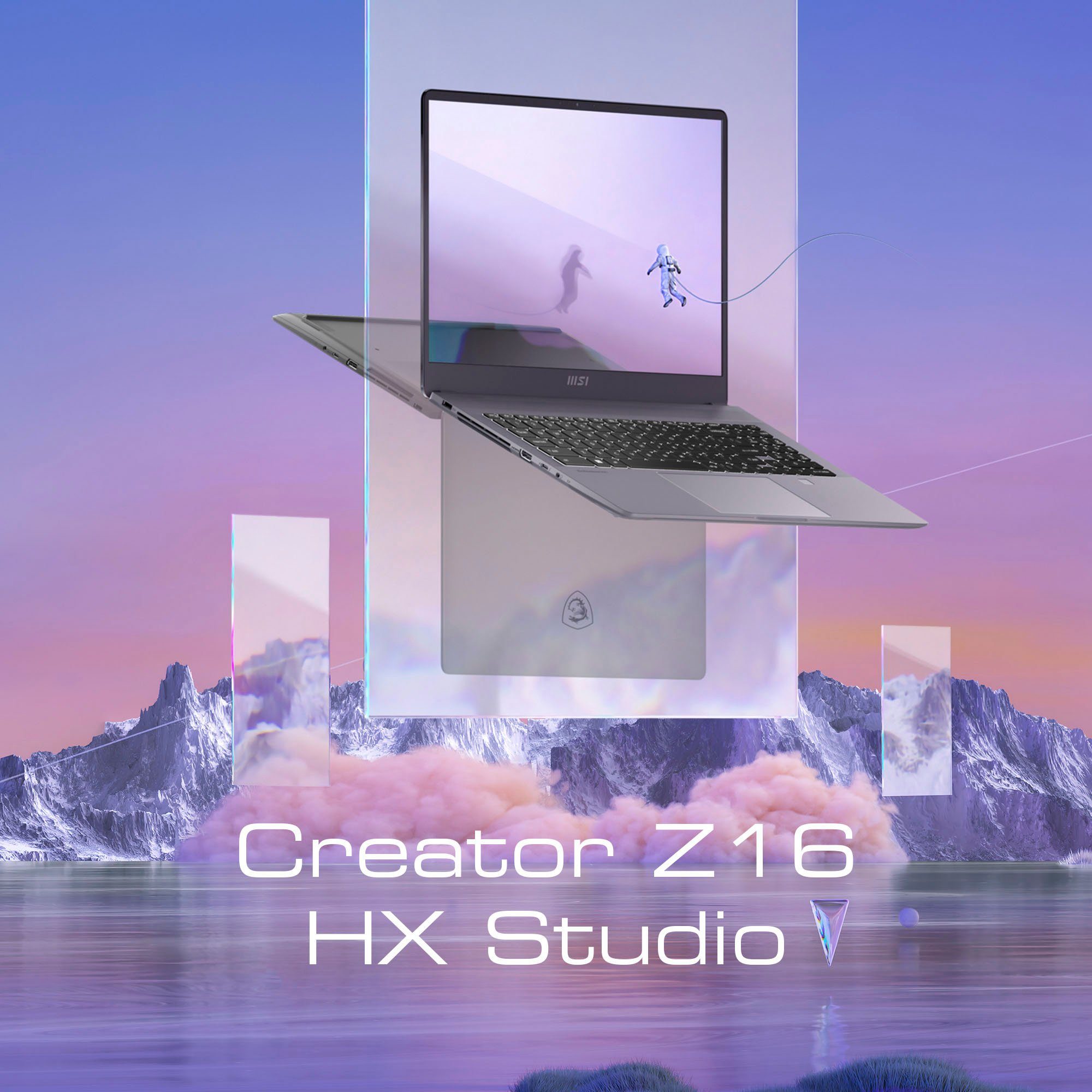 MSI Creator Z16 HX Studio B13VGTO-052 Gaming-Notebook (40,6 cm/16 Zoll, Intel Core i7 13700HX, GeForce RTX 4070, 2000 GB SSD)