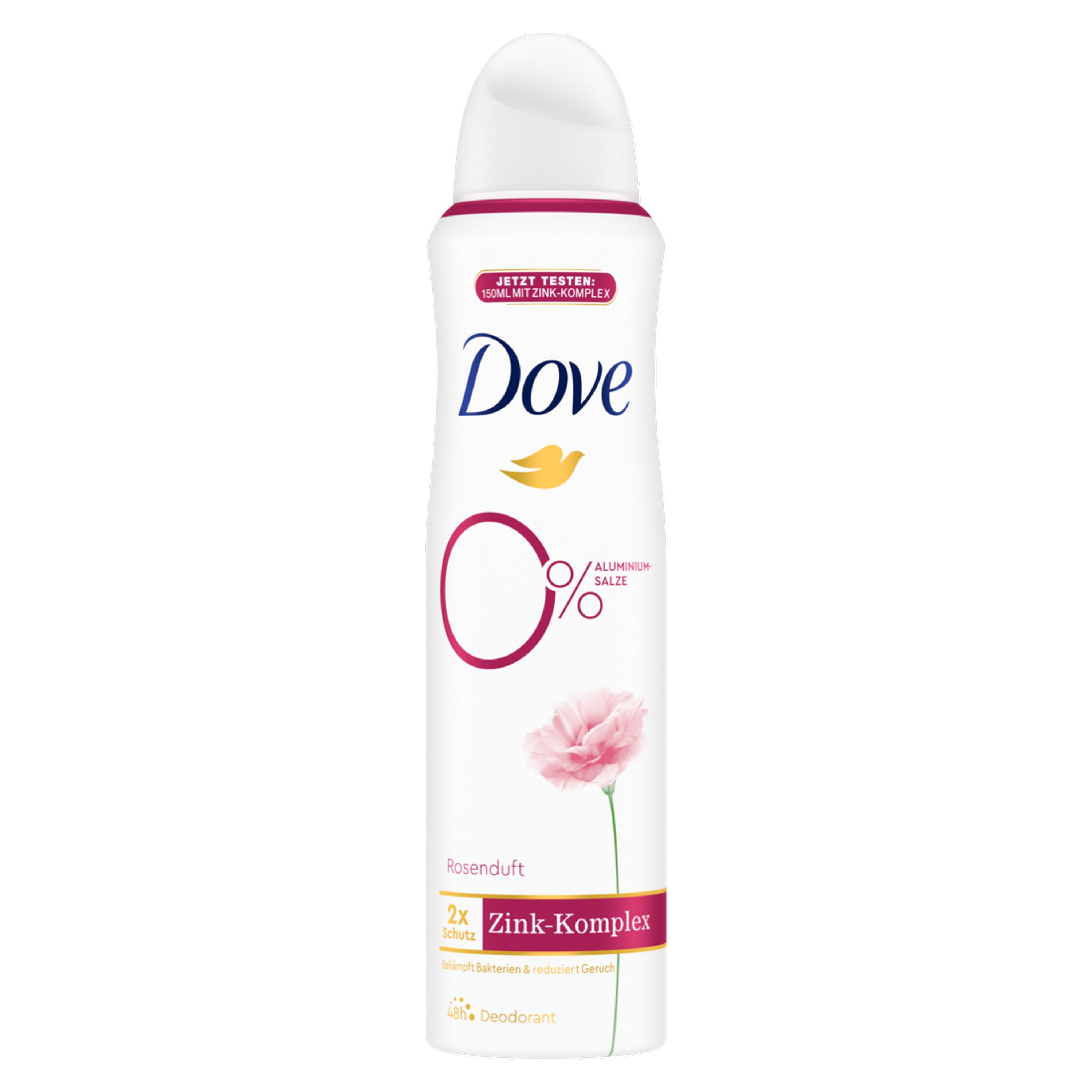 DOVE Deo-Set Dove Deodorant-Spray Rosenduft Deo mit 0% Aluminiumsalzen 6x 150ml