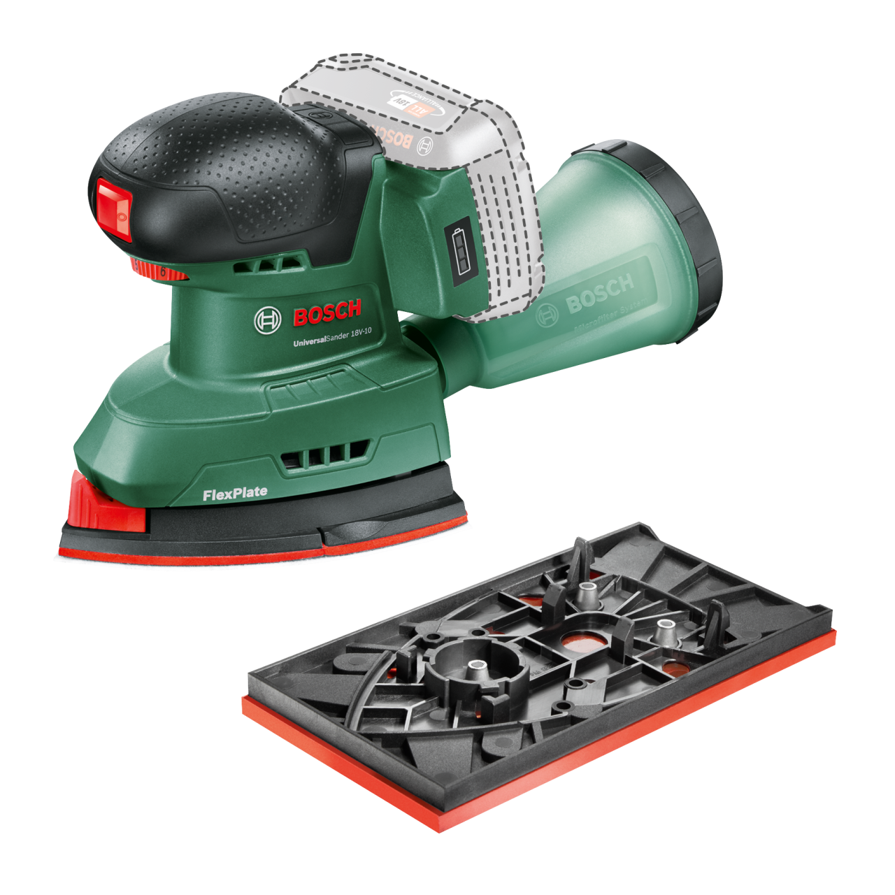 UniversalSander 18V-10 - ohne Akku | ohne Ladegerät