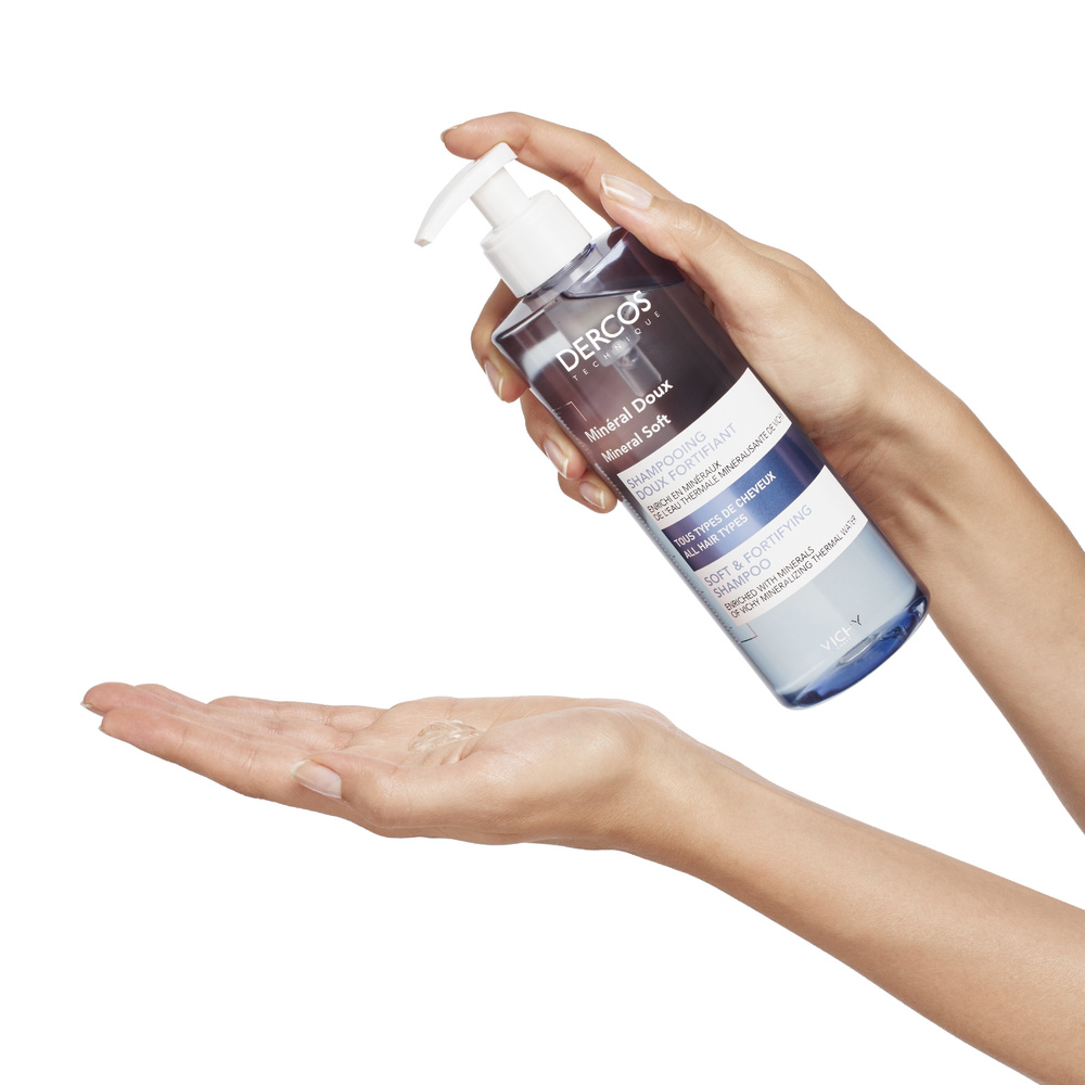 Vichy Dercos Technique Shampooing Doux Fortifiant Tous Types de Cheveux à Usage Fréquent
