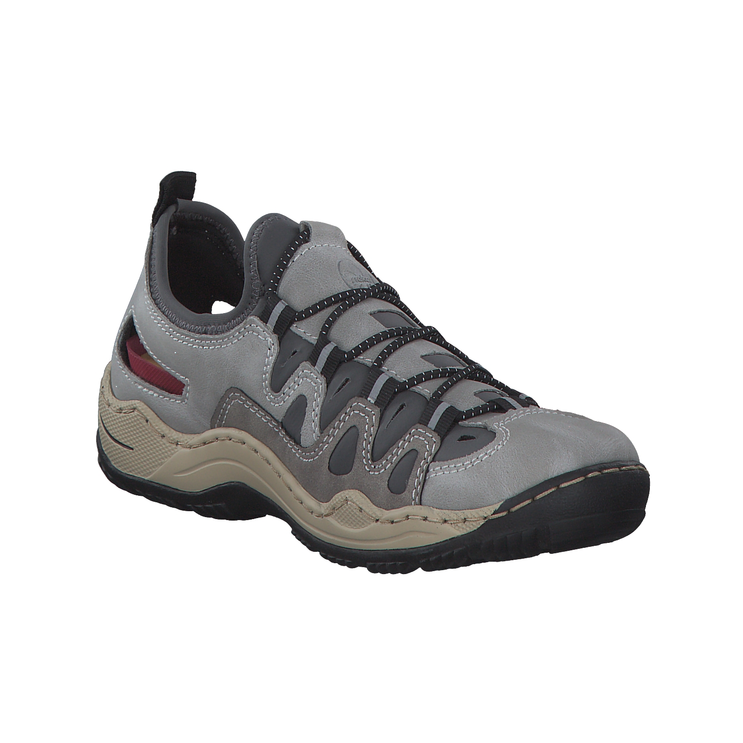 Rieker L0539, Slipper, Damen, cement/grey/blei