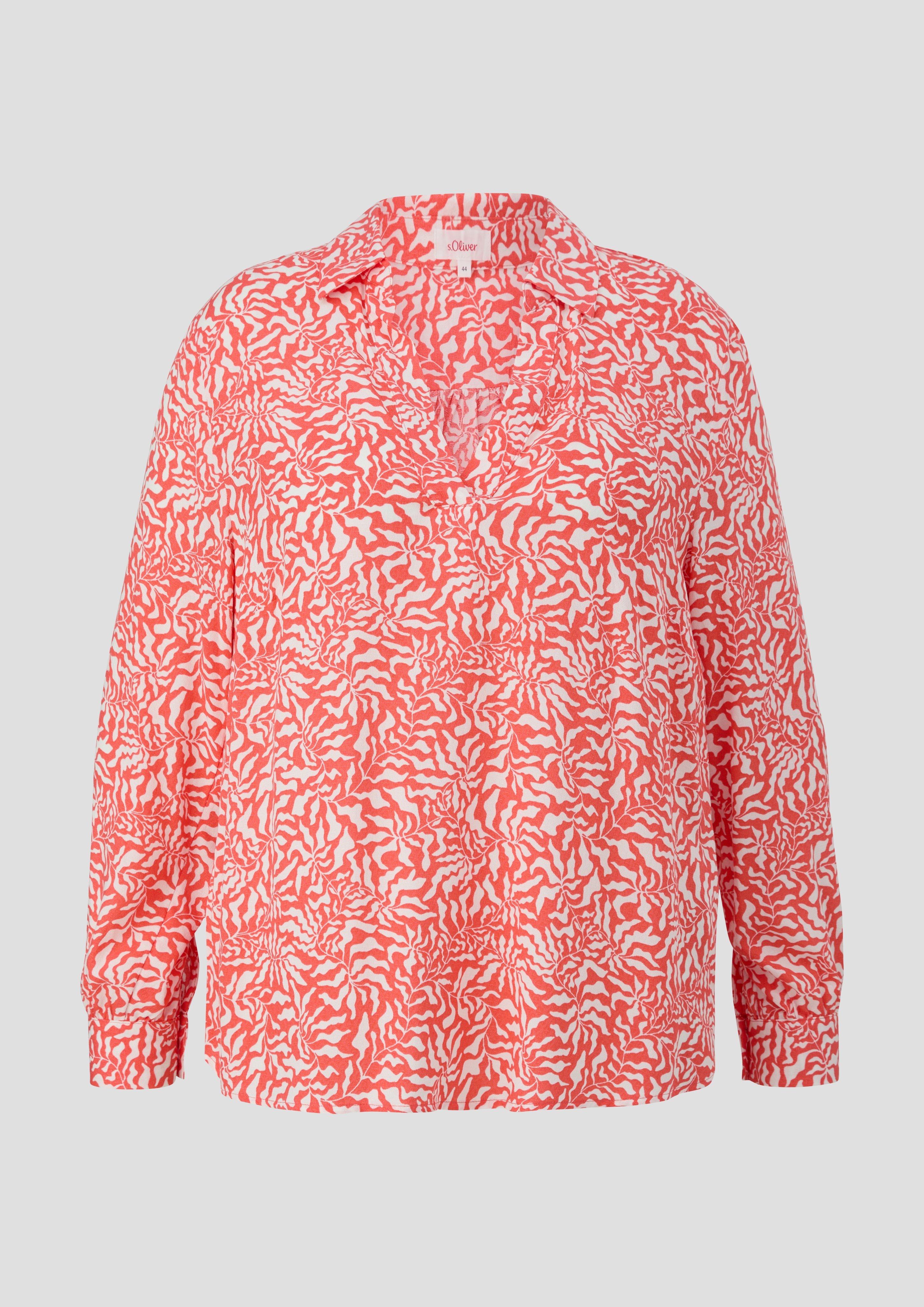 Viskosebluse mit All-over-Print  2151565-25B1