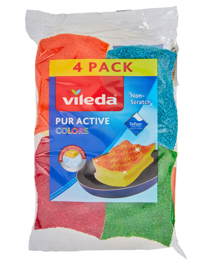 Vileda Topfschwämme Pur Active Colors