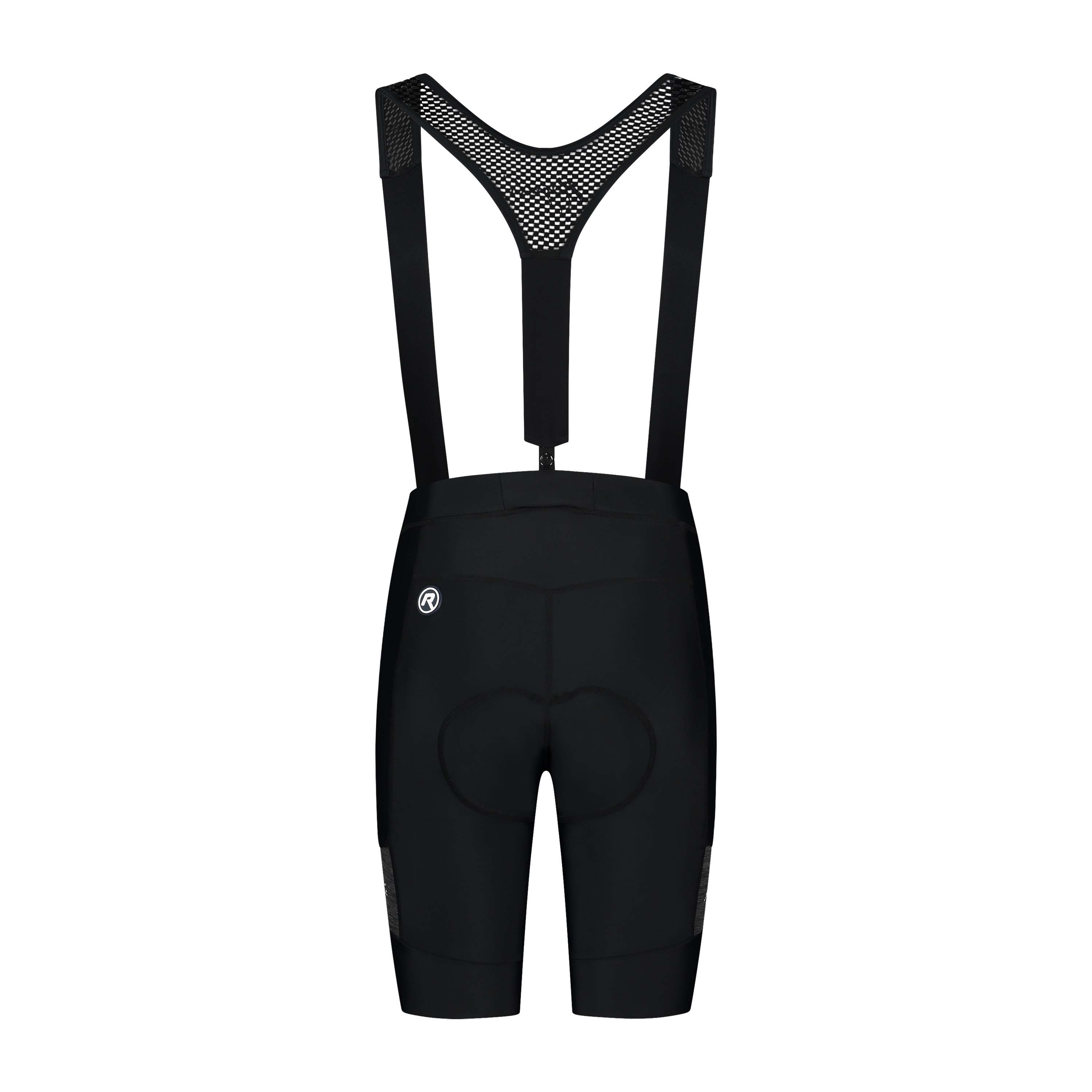 Rogelli Melange Black Damen kurze Radhose mit Träger