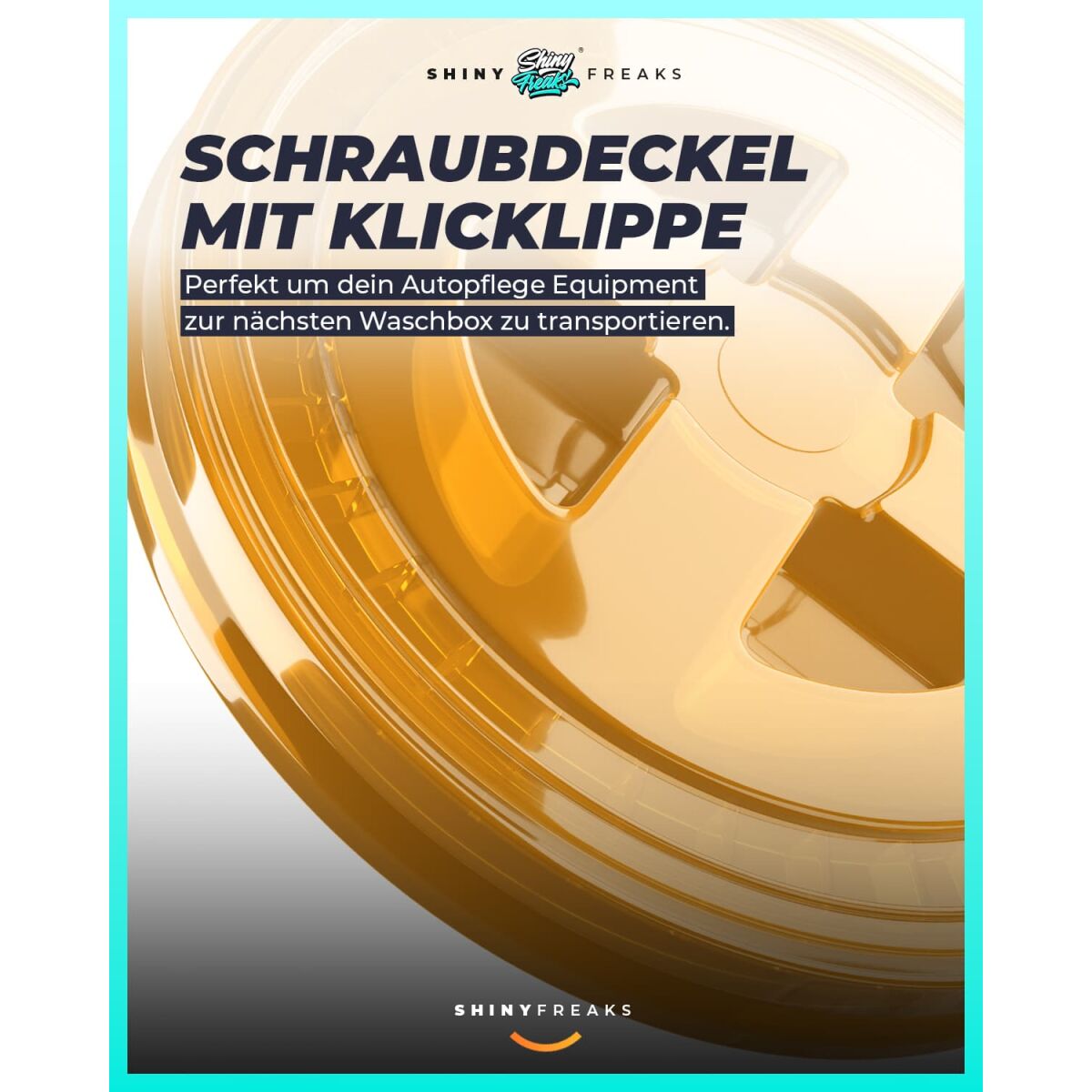 chemicalworkz Performance Buckets Wascheimer mit Deckel clear gold 3,5GAL