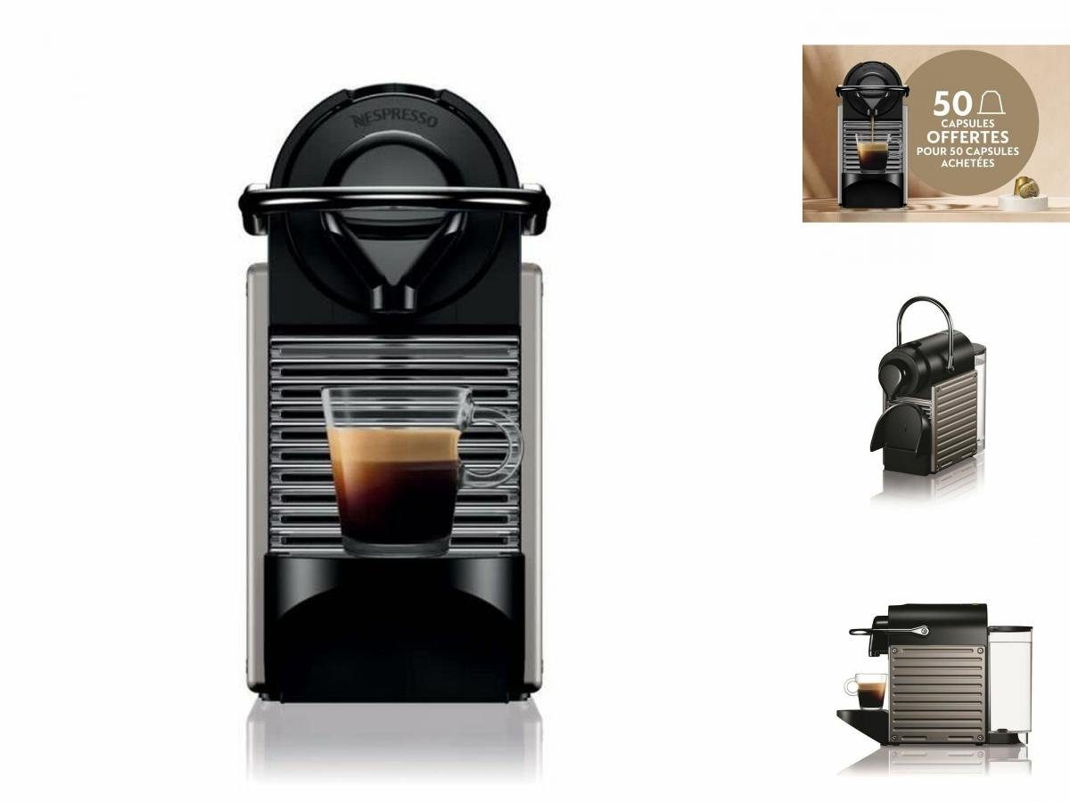 Nespresso Kapselmaschine Kapsel-Kaffeemaschine Nespresso YY4127FD Pixie titanium