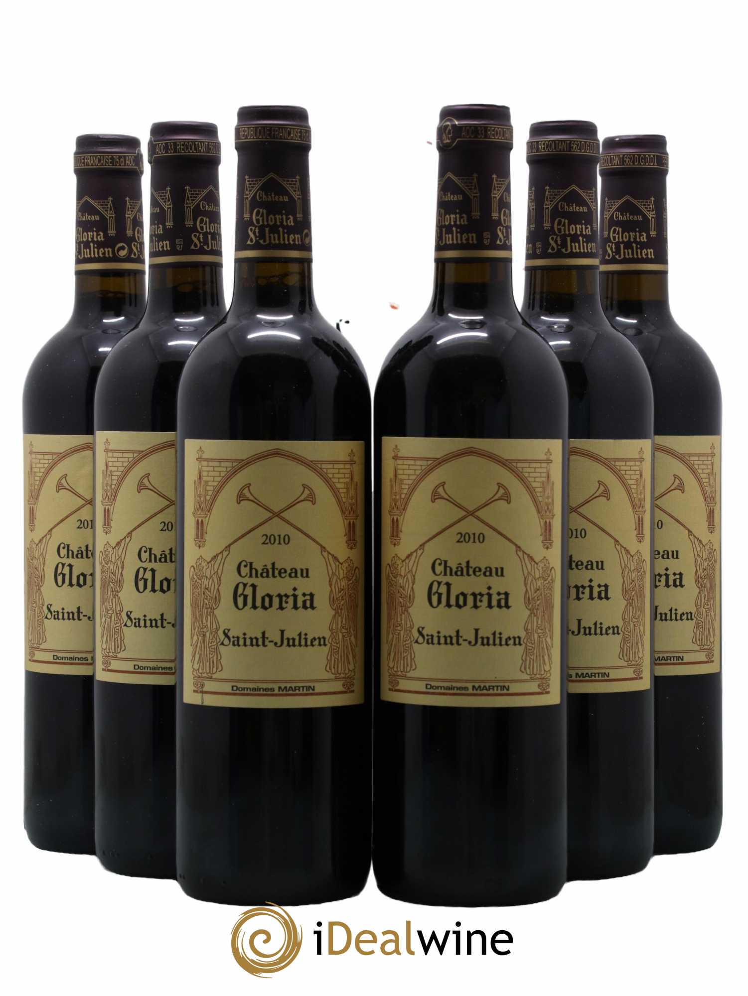Château Gloria  2010 - Lot de 6 Bouteilles