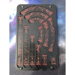 Space Templates black/red with Trays and Tokens (für 2.0 X-Wing geeignet)