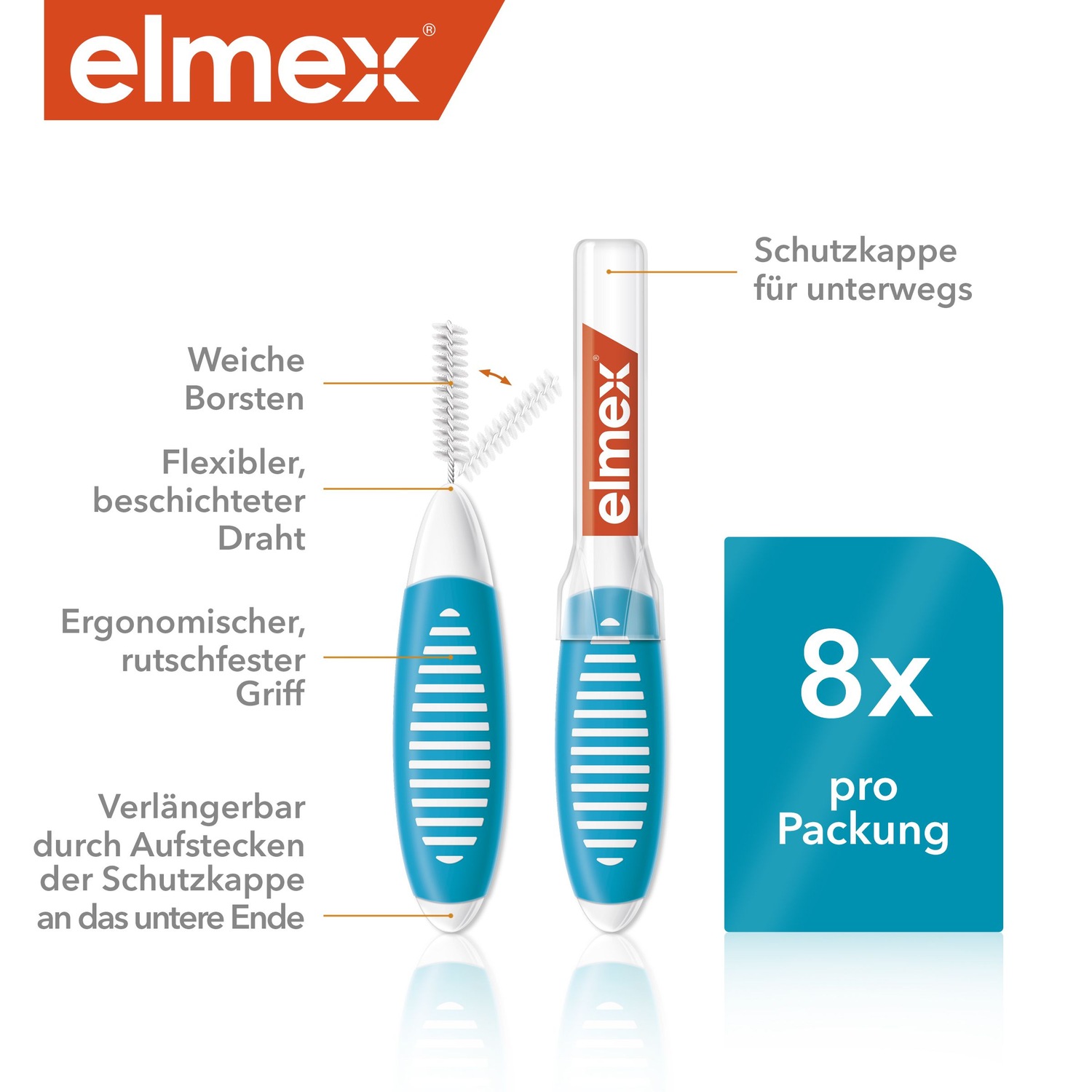 Interdentalbürsten blau Größe 3. 0.6 mm