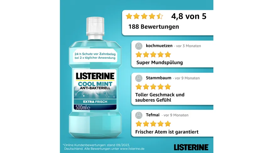 Listerine Mundspülung Cool Mint 500 ml