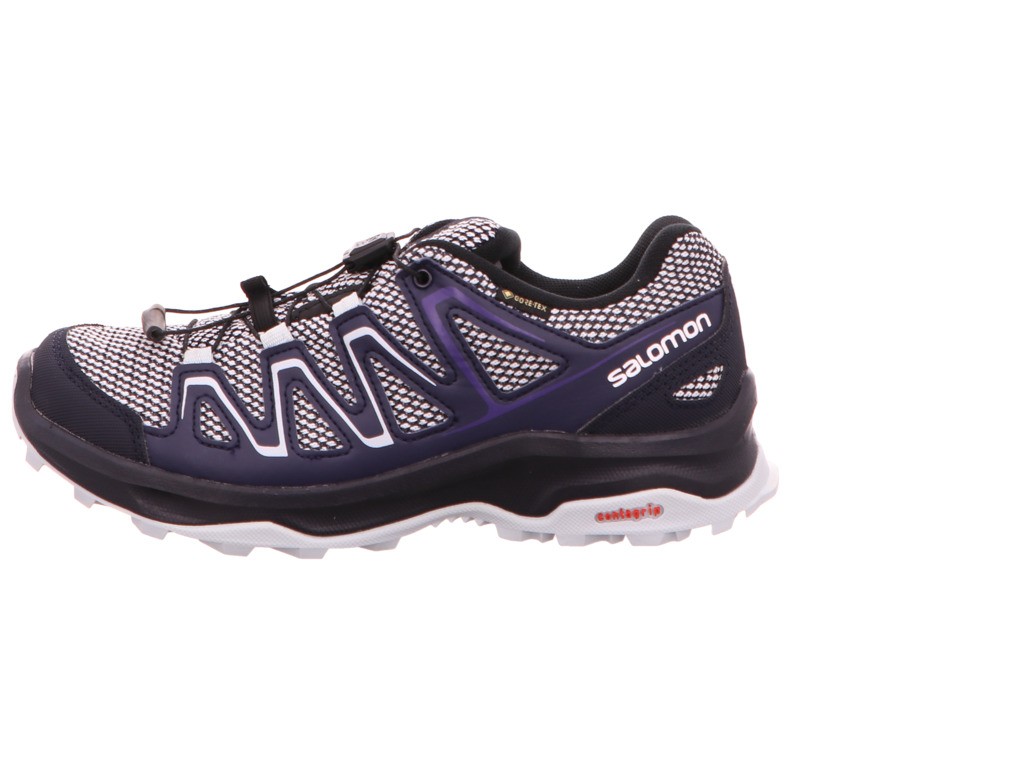 SALOMON Freizeit Schnürer blau Schuhe CUSTER GTX W Nisk/Nisk/