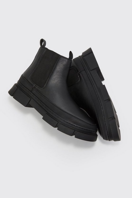 Chelsea-Stiefel mit dicker Sohle