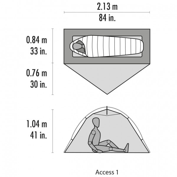 MSR - Access 1 Tent - 1-Personen Zelt
