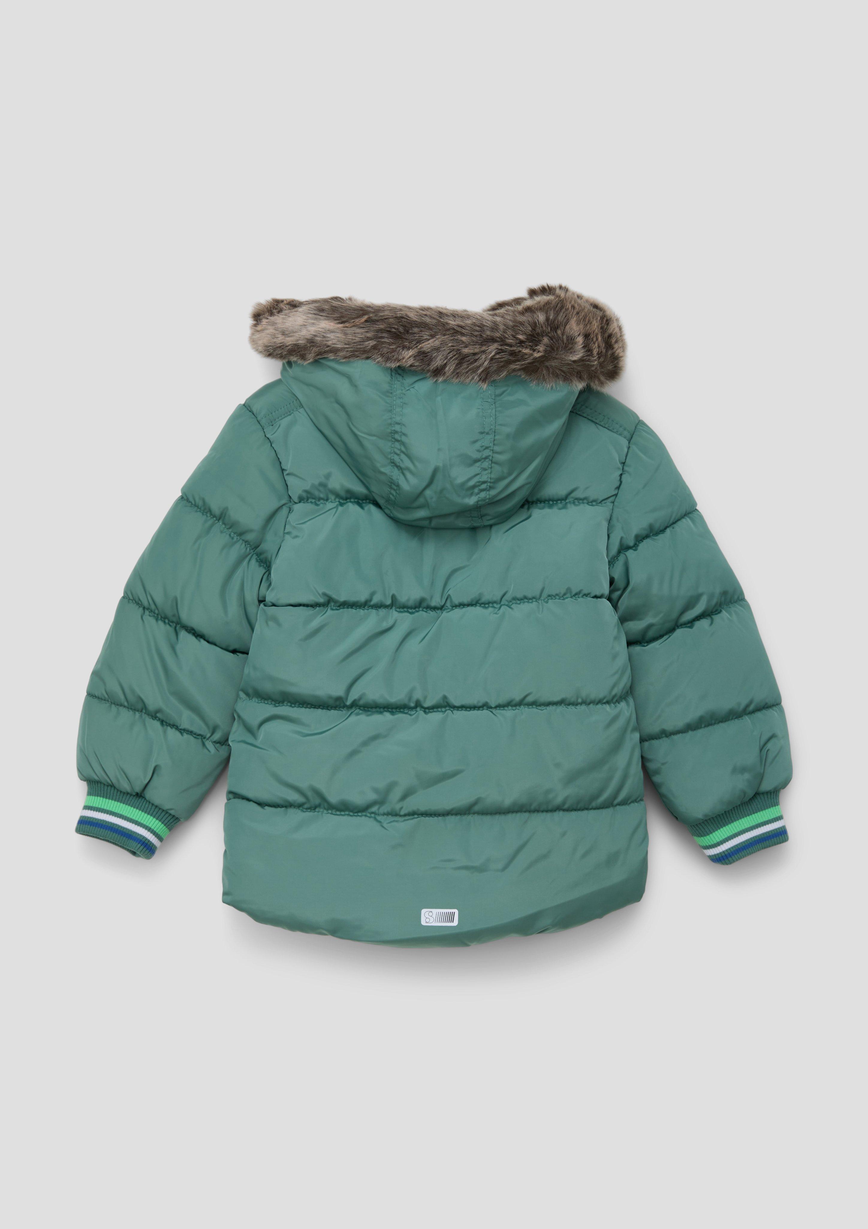 Steppjacke mit abnehmbarem Kunstfell  2132278-6576