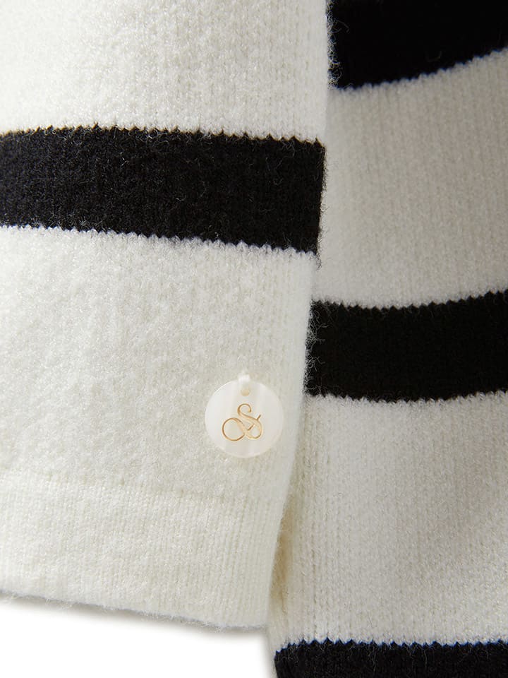 Scotch & Soda Cardigan in Weiß/ Schwarz günstig kaufen
