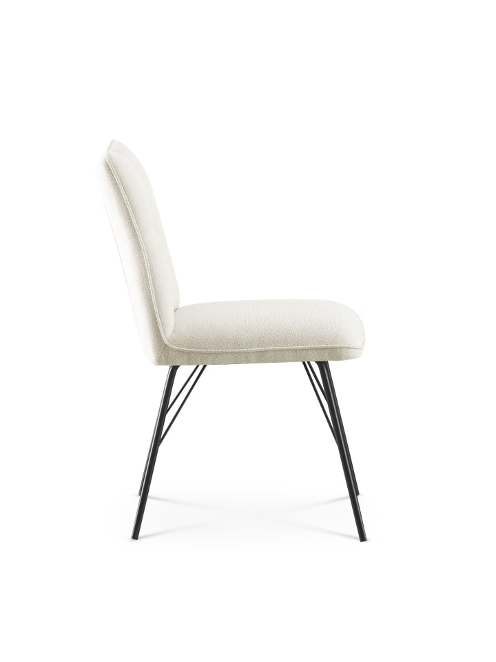 B&D Home 2er-Set: Esszimmerstuhl NELE in Creme - (B)49 x (H)85 x (T)61,5 cm günstig kaufen onesize