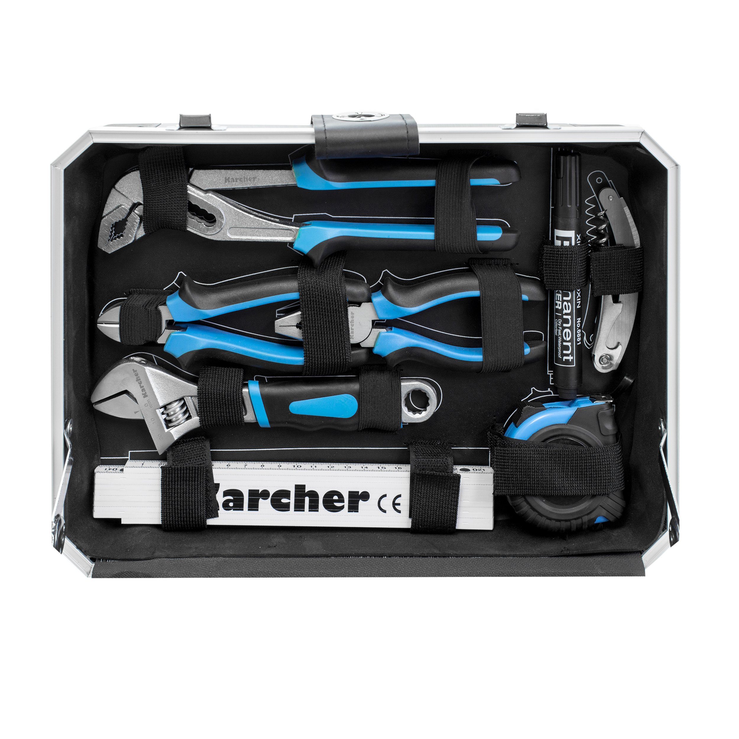 Karcher Werkzeugset 114-teilig, (114-St), Chrom Vanadium & Karbonstahl, im Koffer