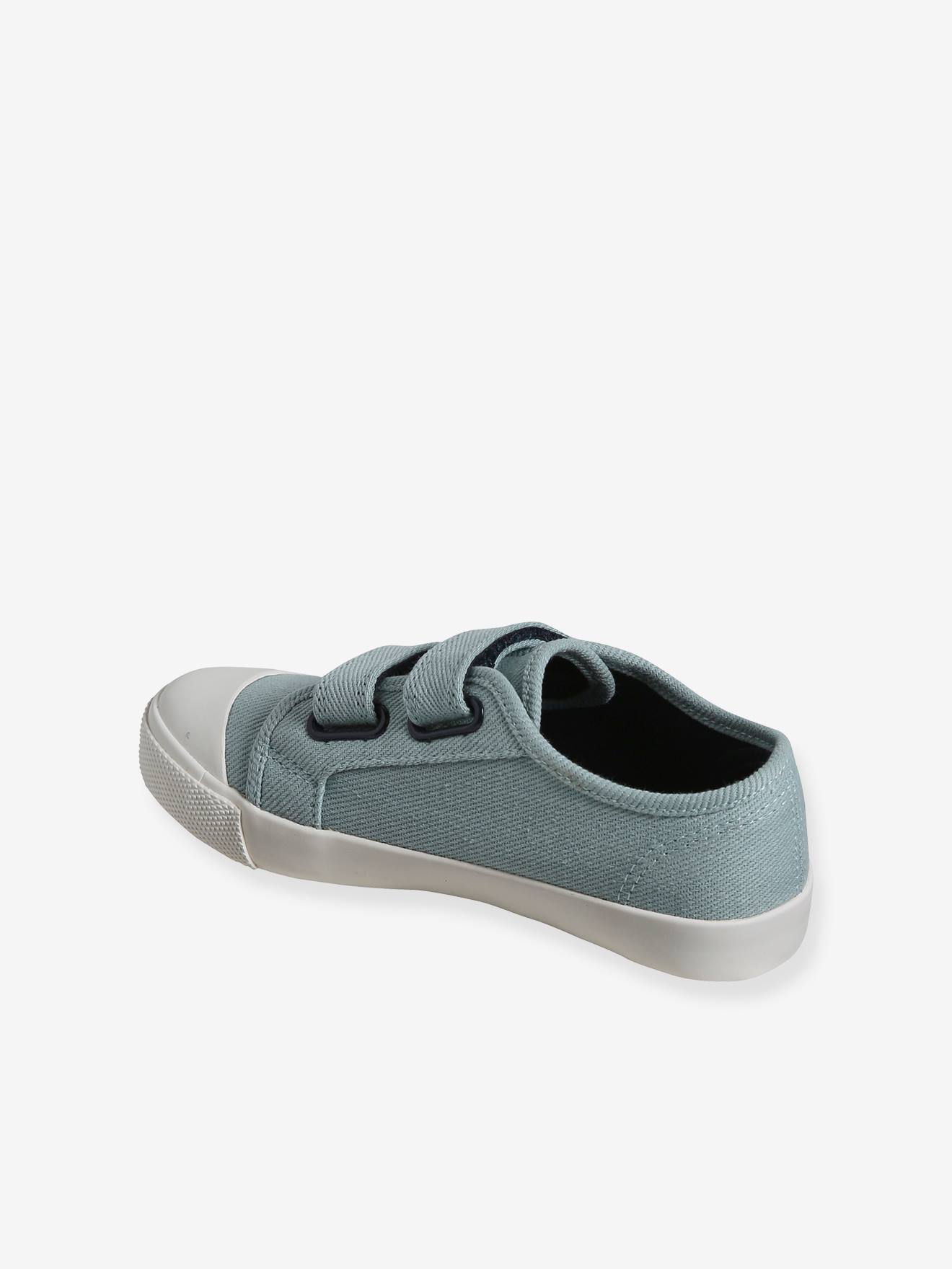 Vertbaudet Kinder Stoff-Sneakers mit Klett - senfgelb