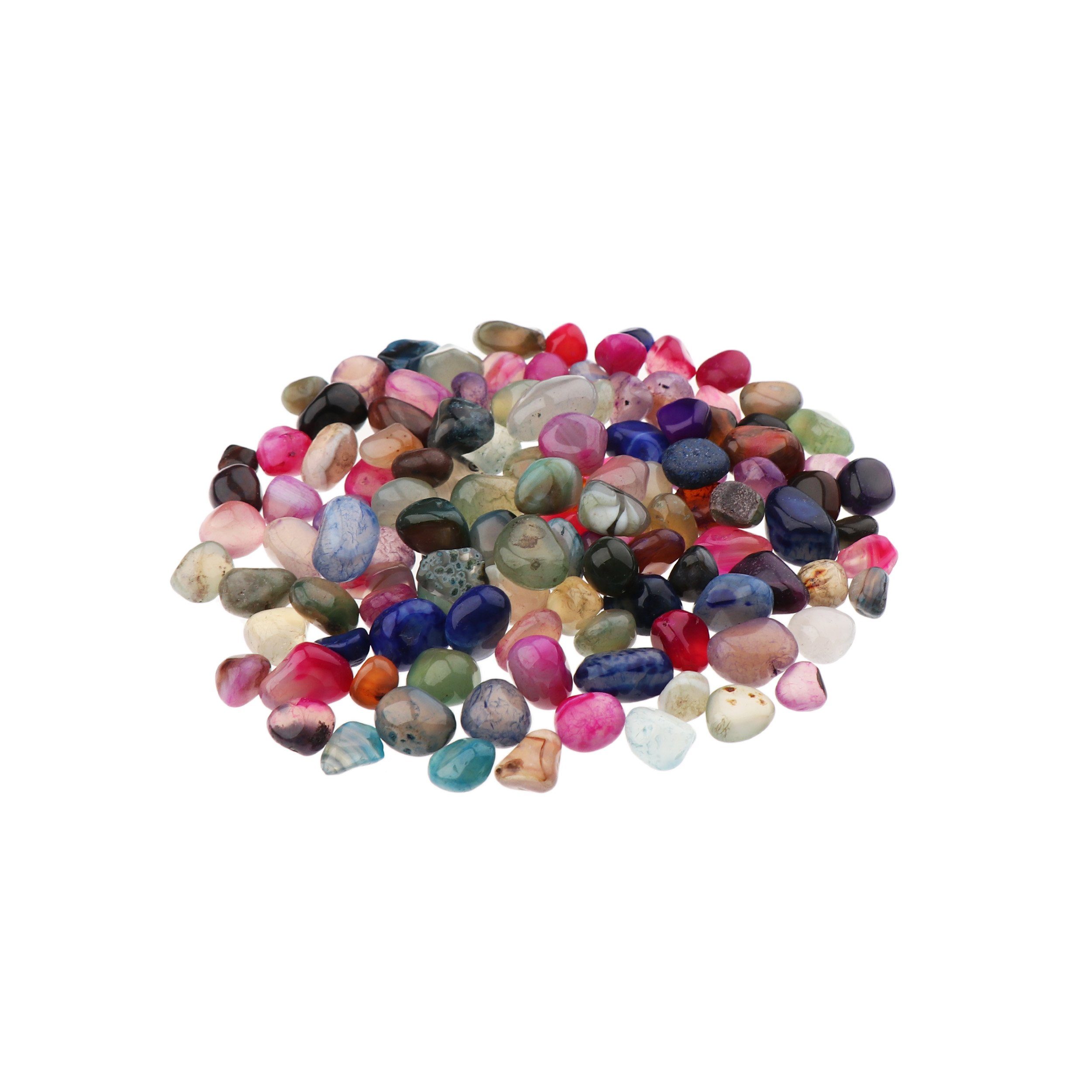 NKlaus Mineralstein 100g Trommelsteine Achat 5 - 10 mm Heilsteine Edelsteine Schmucksteine