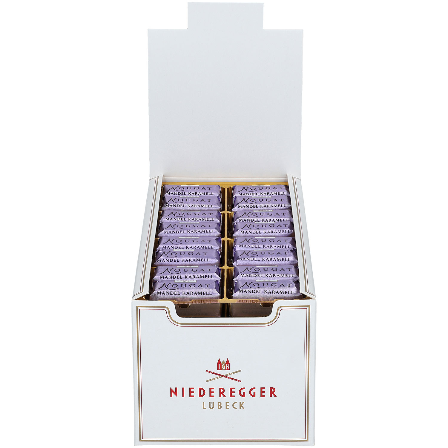 Niederegger Nougat Klassiker Mandel Karamell 80x12,5g