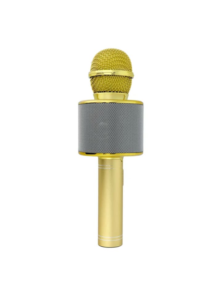 COFI 1453 Multimedia Karaoke-Mikrofon Kabelloser Bluetooth Lautsprecher 1200mAh in Gold günstig kaufen onesize