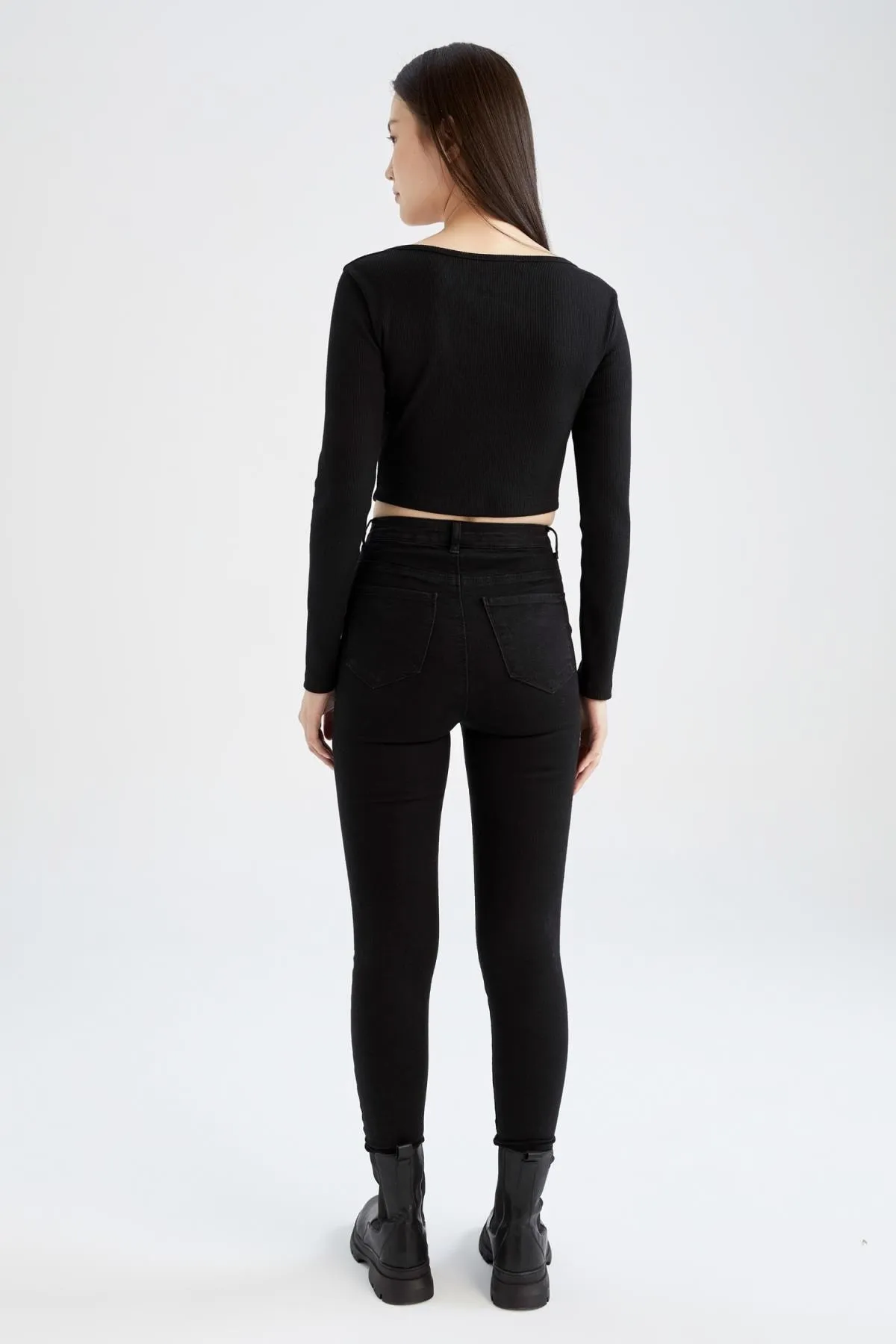 DeFacto  Super Skinny Jeans im Jegging-Schnitt mit hoher Taille Y7204az22au