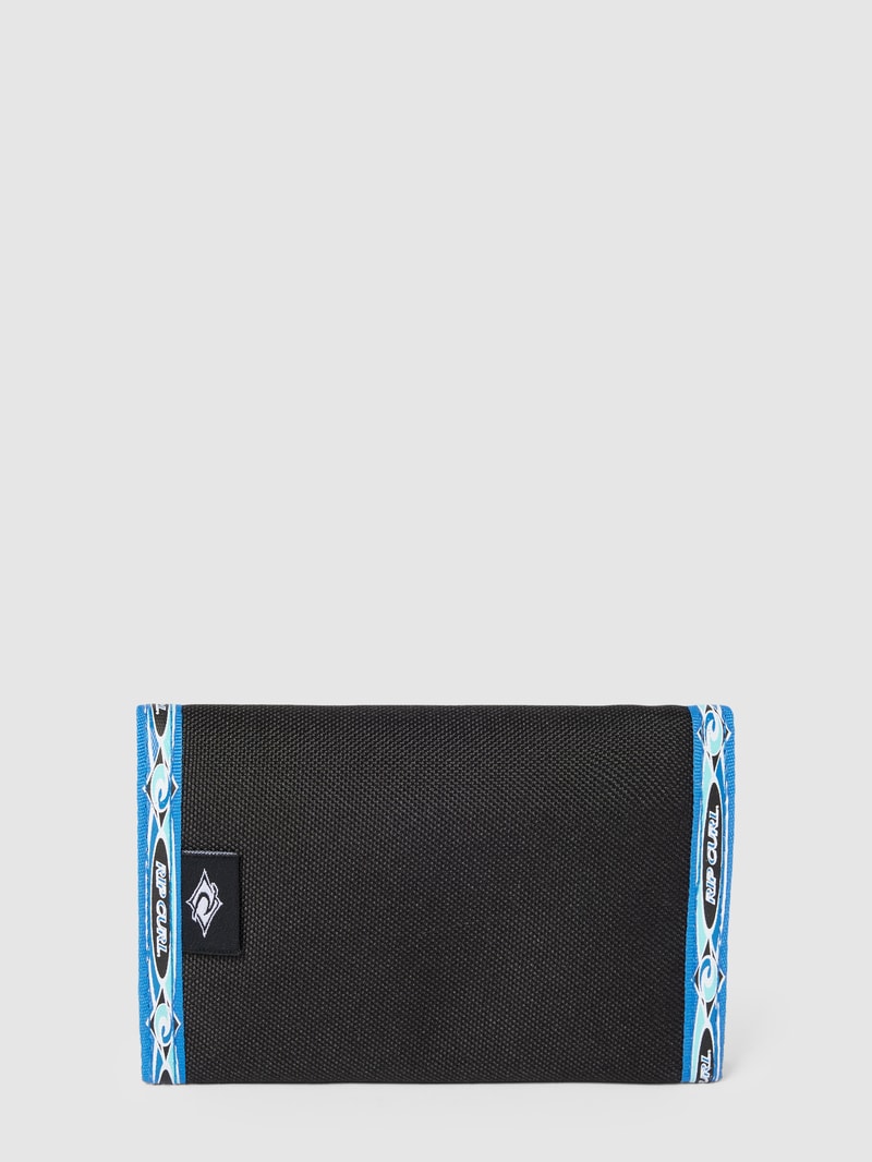 Portemonnaie mit Label-Stitching Modell 'SURF' in schwarz