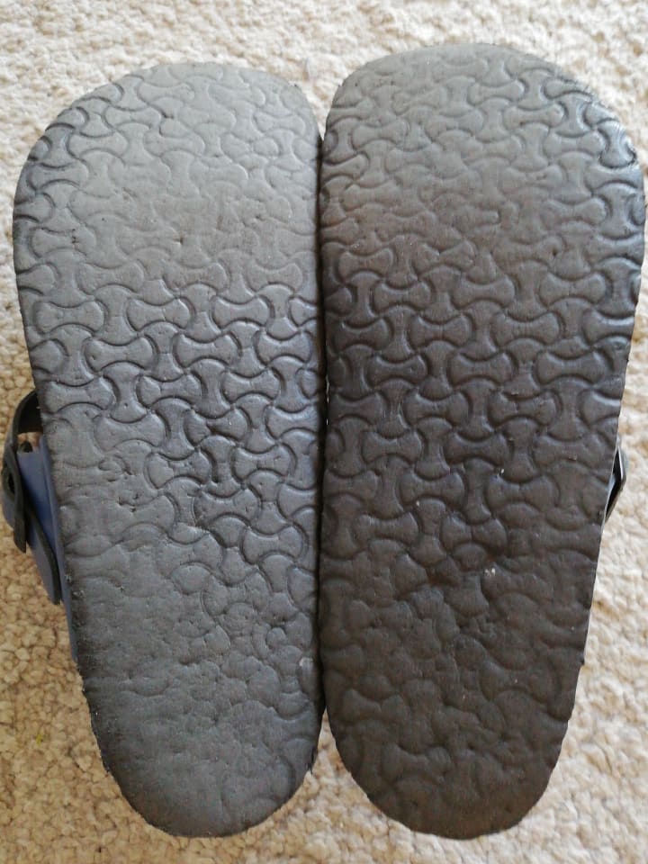 Moosefield Leder-Zehentrenner in Blau günstig kaufen 39