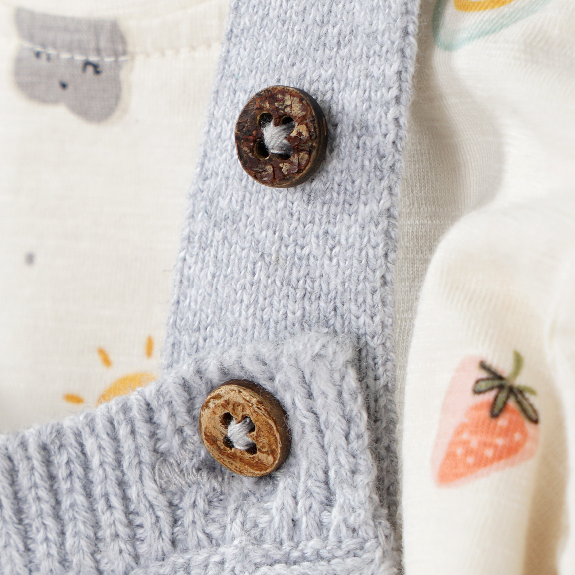 Newborn Strickoverall und Langarmshirt im Set
