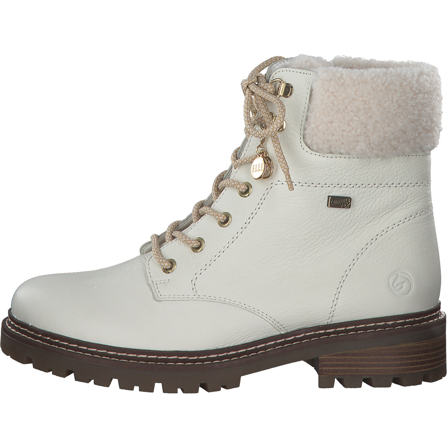 Remonte D0B74, Schnürstiefel, Damen, Weiß