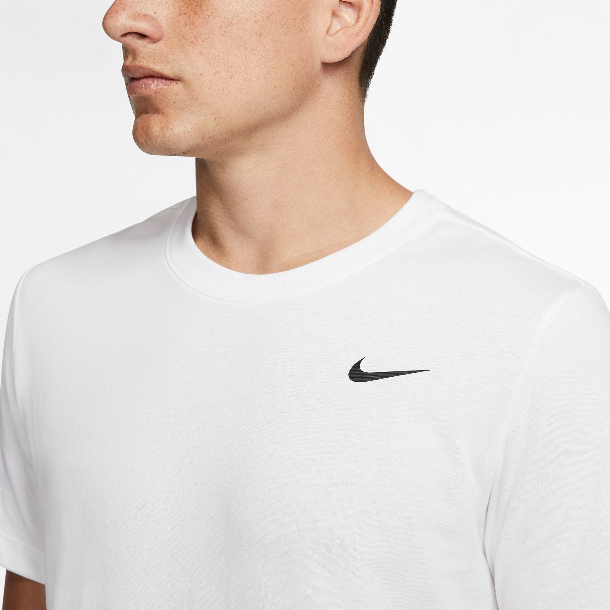 Dri-Fit T-Shirt Herren - Weiß, Schwarz