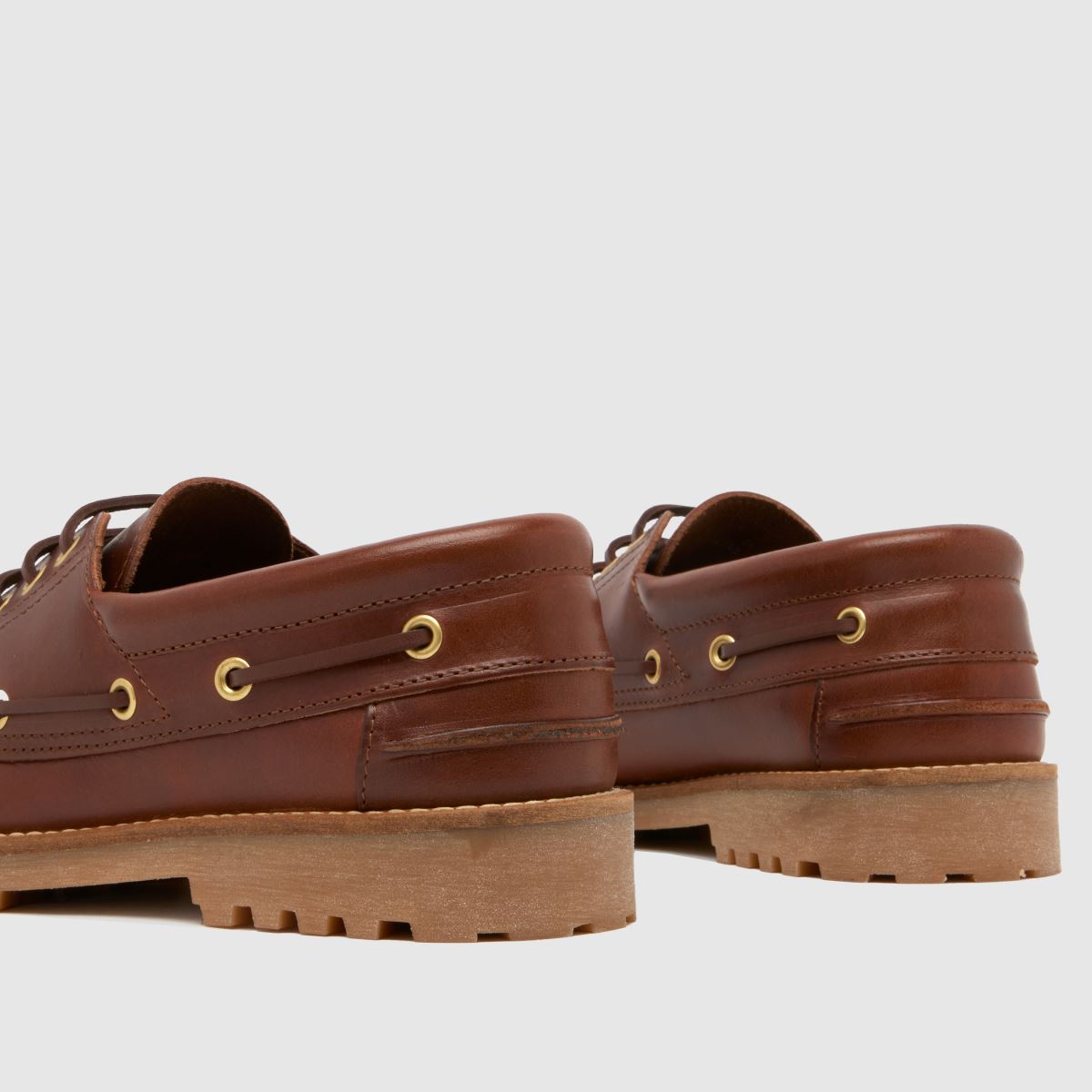 Schuh Princeton bőr hajóscipő barna színben
