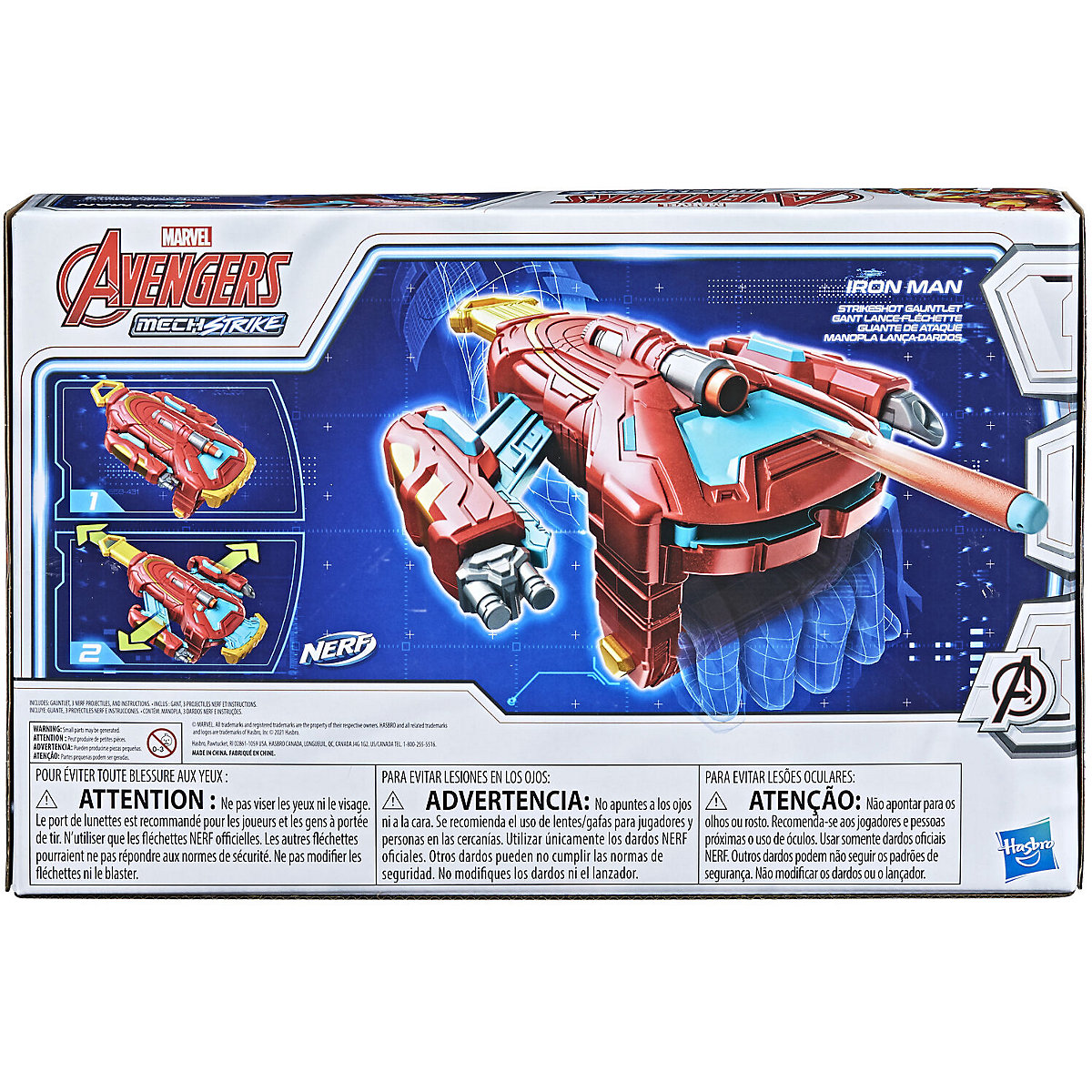 Hasbro Marvel Avengers Mech Strike Iron Man Strikeshot Handschuh