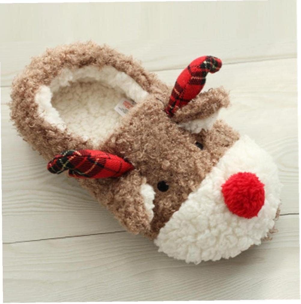 Perfine Plüsch Hausschuhe Flauschige Slippers Pantoffeln Plüsch Hausschuhe Paar Hausschuhe Weihnachten Elche Baumwolle Schuhe Warme Anti-skid