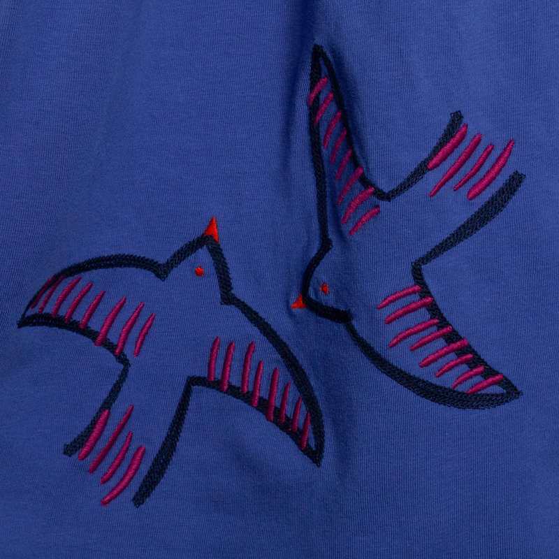 Robe fille manches ballon bleuee Catimini