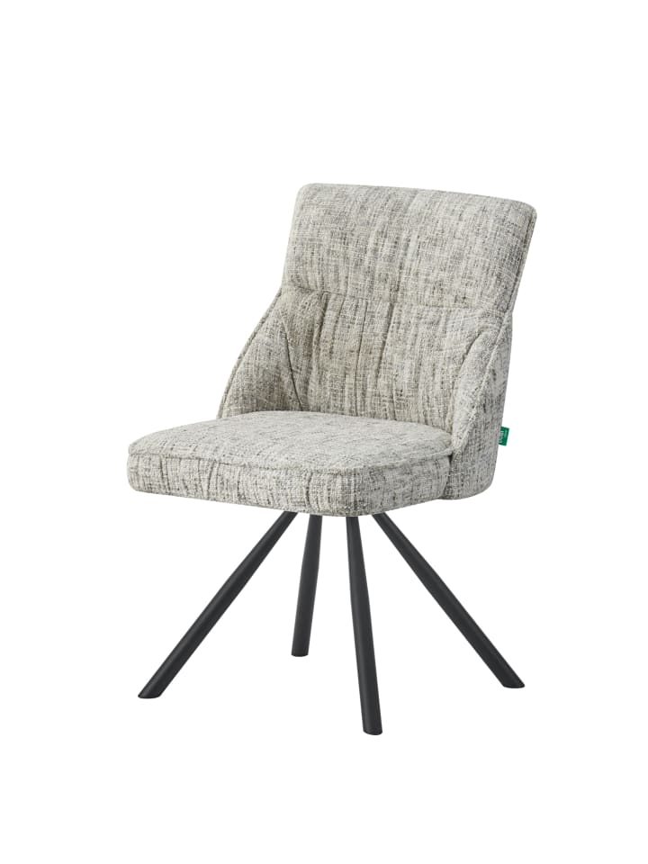 DUBI Möbel 2er-Set: Drehstuhl SERINA  in Hellgrau - (B)61 x (H)81 x  (T)62 cm günstig kaufen onesize
