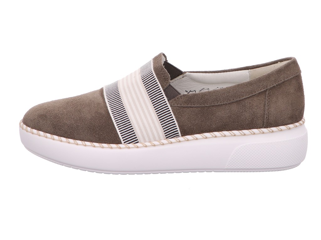 WALDLÄUFER Sportliche Slipper grau Vivien