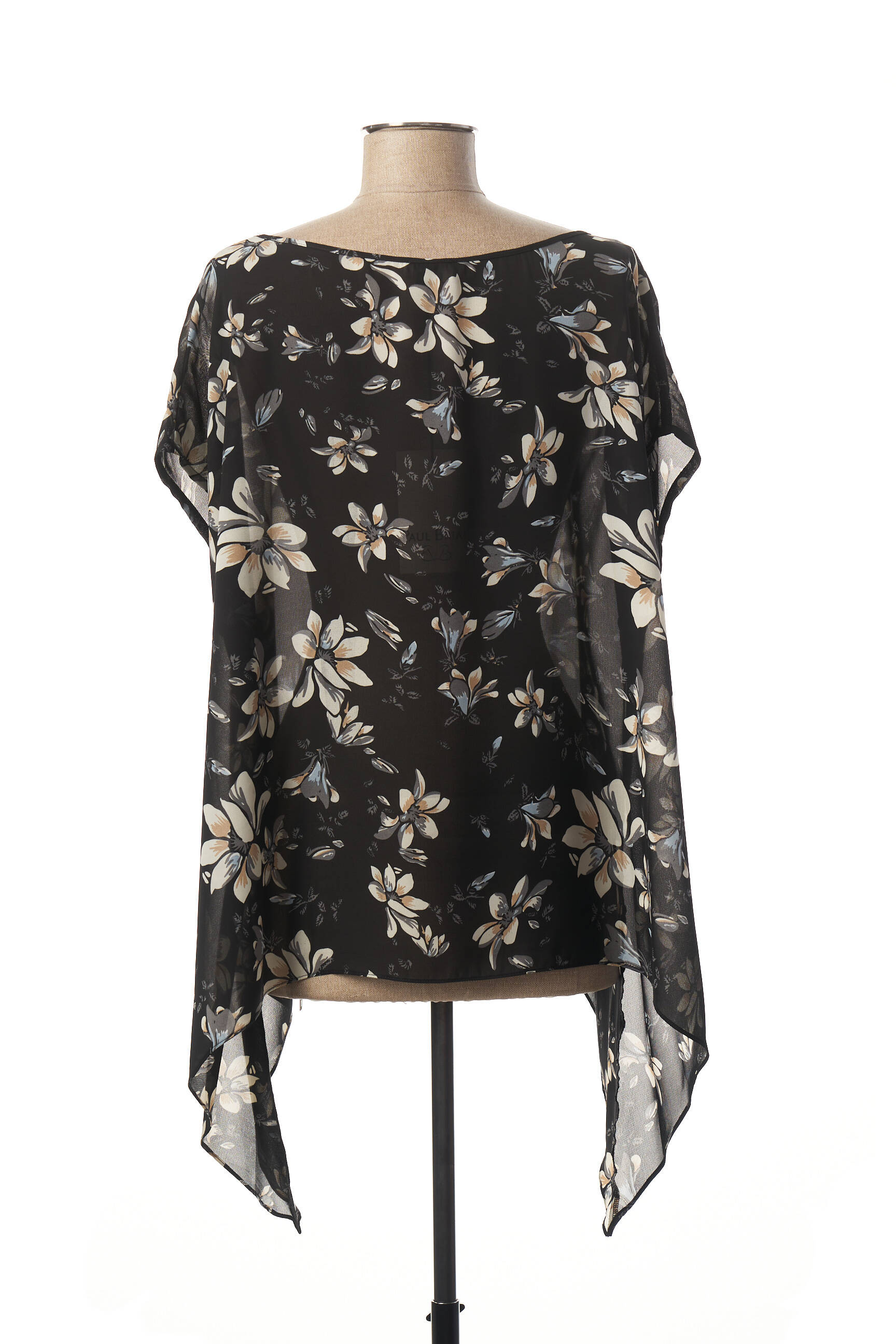 Paul Brial Tuniquemanchecourte Femme couleur noir