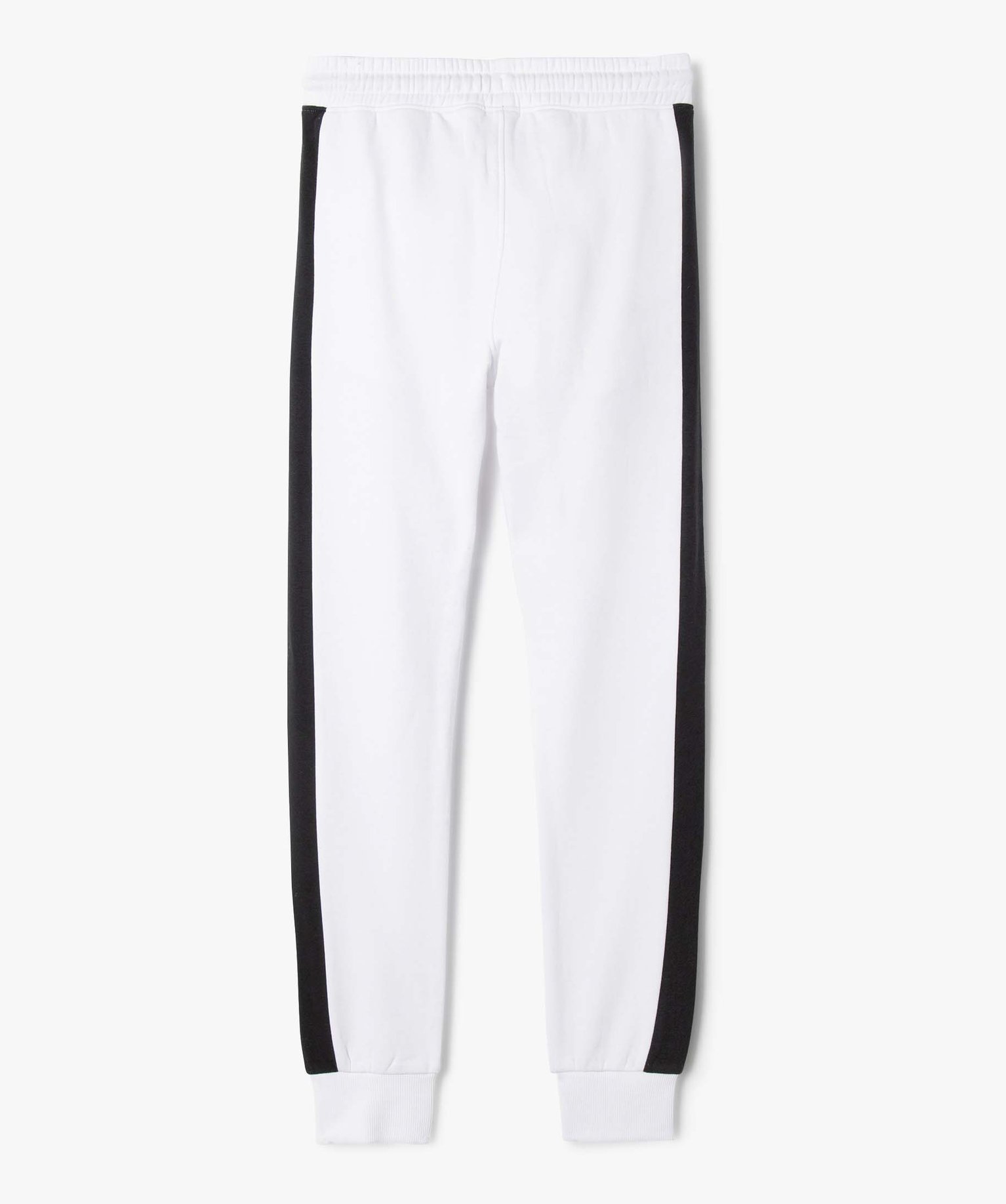 Pantalon de jogging Garçon avec bandes contrastantes sur le... blanc | GEMO