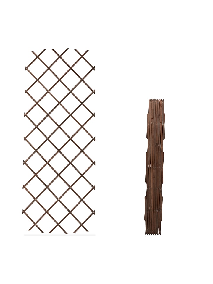 relaxdays 3 x Rankgitter in Braun - (B)90 x (H)180 cm günstig kaufen onesize