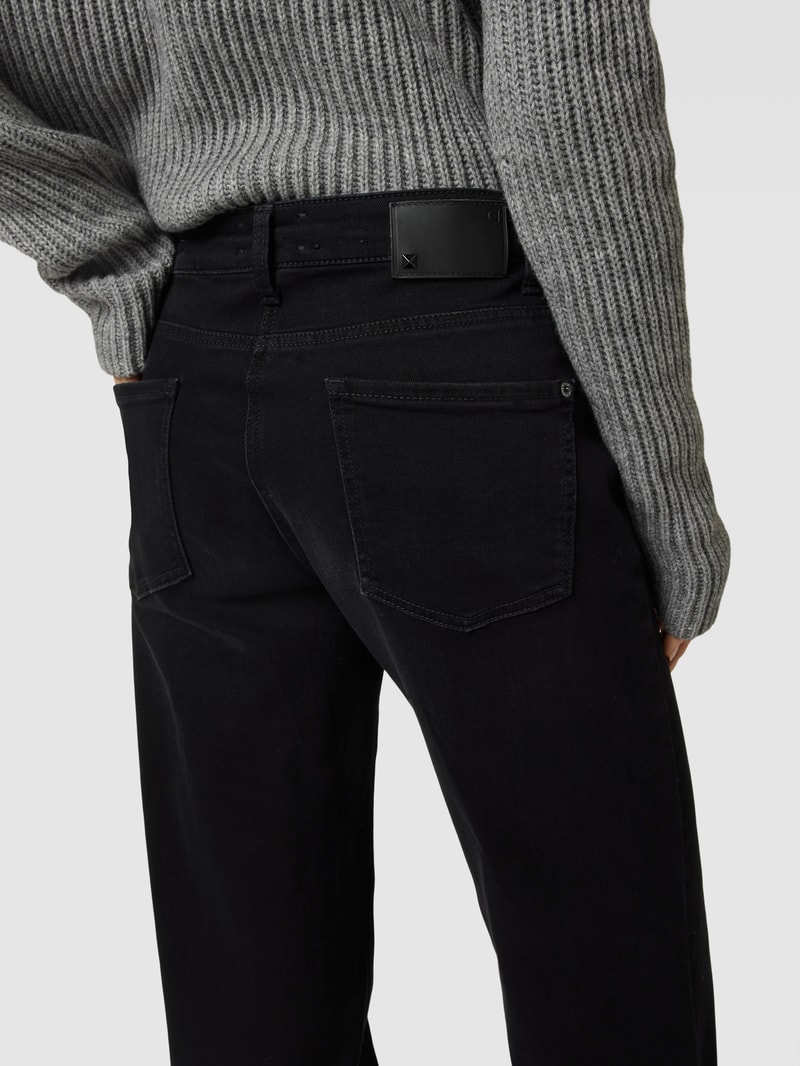 Straight Leg Jeans im 5-Pocket-Design Modell 'AIMEE' in schwarz