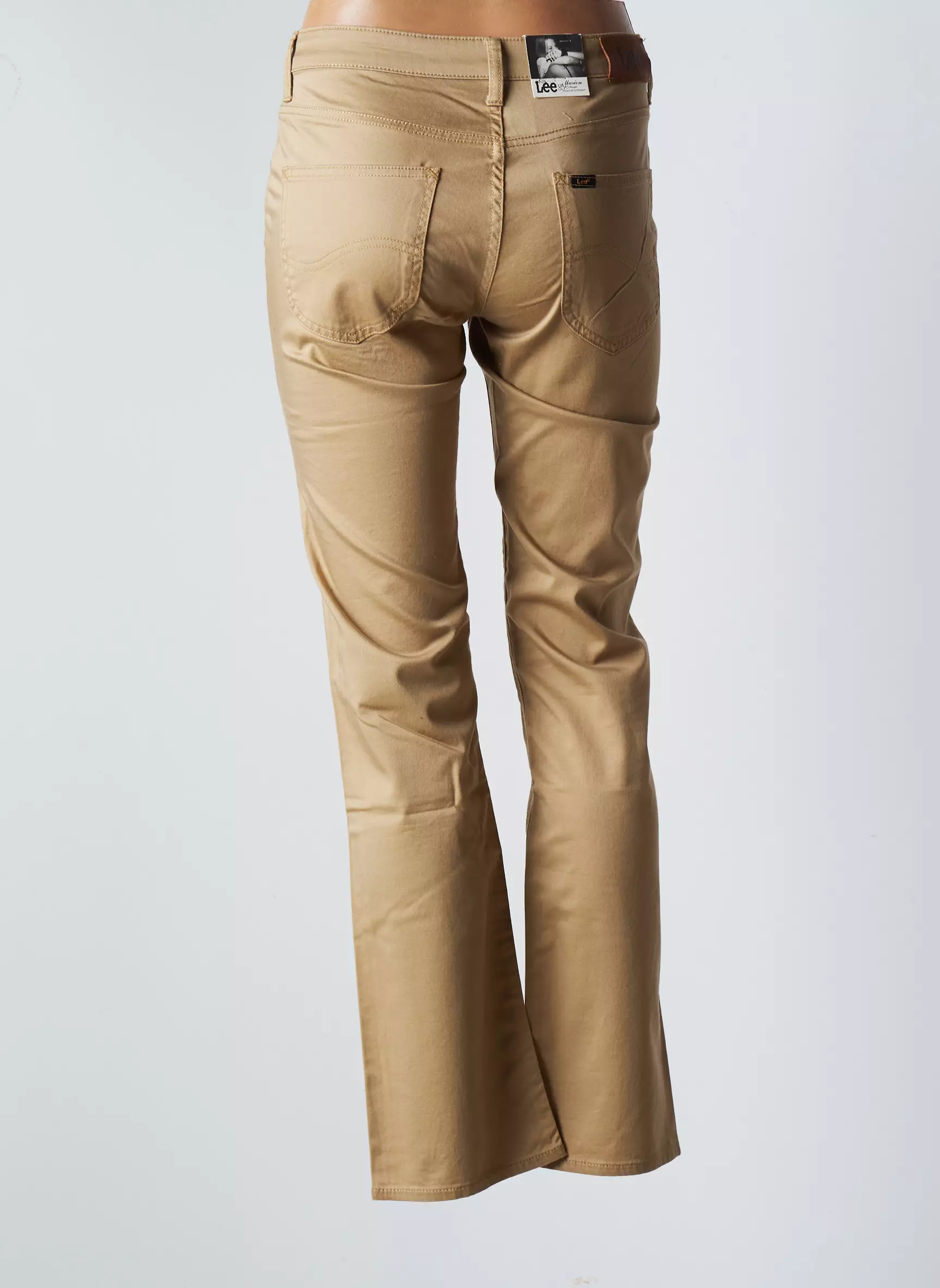 Lee Pantalons Slim Femme couleur marron