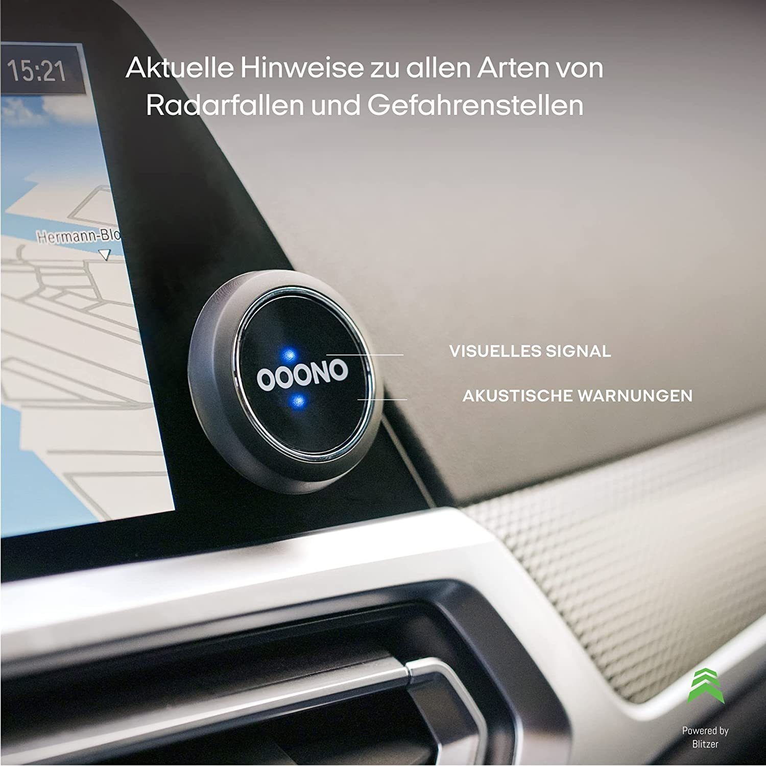 OOONO CO-DRIVER NO1: Warnt vor Blitzen in Echtzeit! OOONO Blitzer Verkehrsalarm