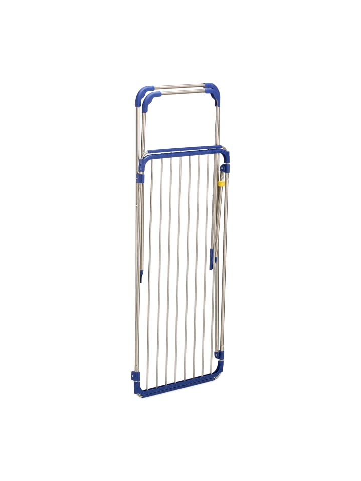 relaxdays Wäscheständer in Silber/ Blau - (B)177 x (H)100 x (T)56 cm günstig kaufen onesize