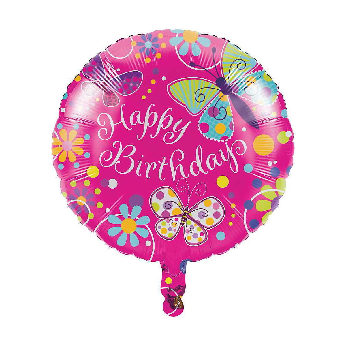 Folienballon Pink Schmetterling, 46 cm